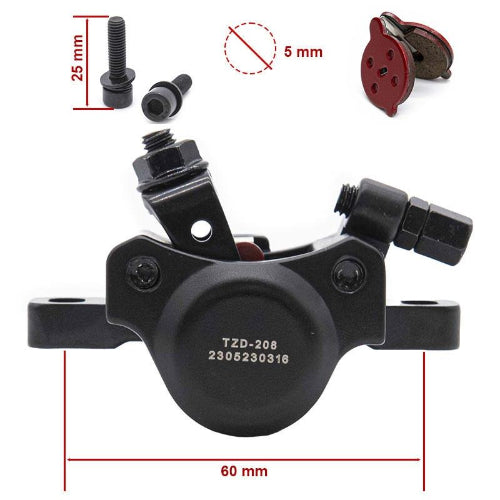 Bremssattel-Bremszange-Niu-Scooter-maßen