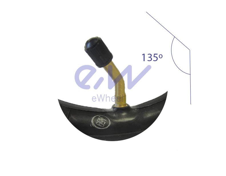 Schlauch 8.5x2 (50-156) Gebogenes Ventil 135ºx45º