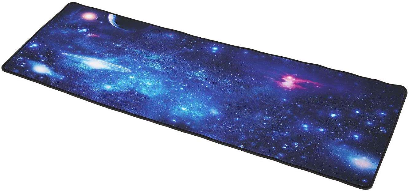 Gaming Mauspad 880x300 mm Tischunterlage rutschfest blau