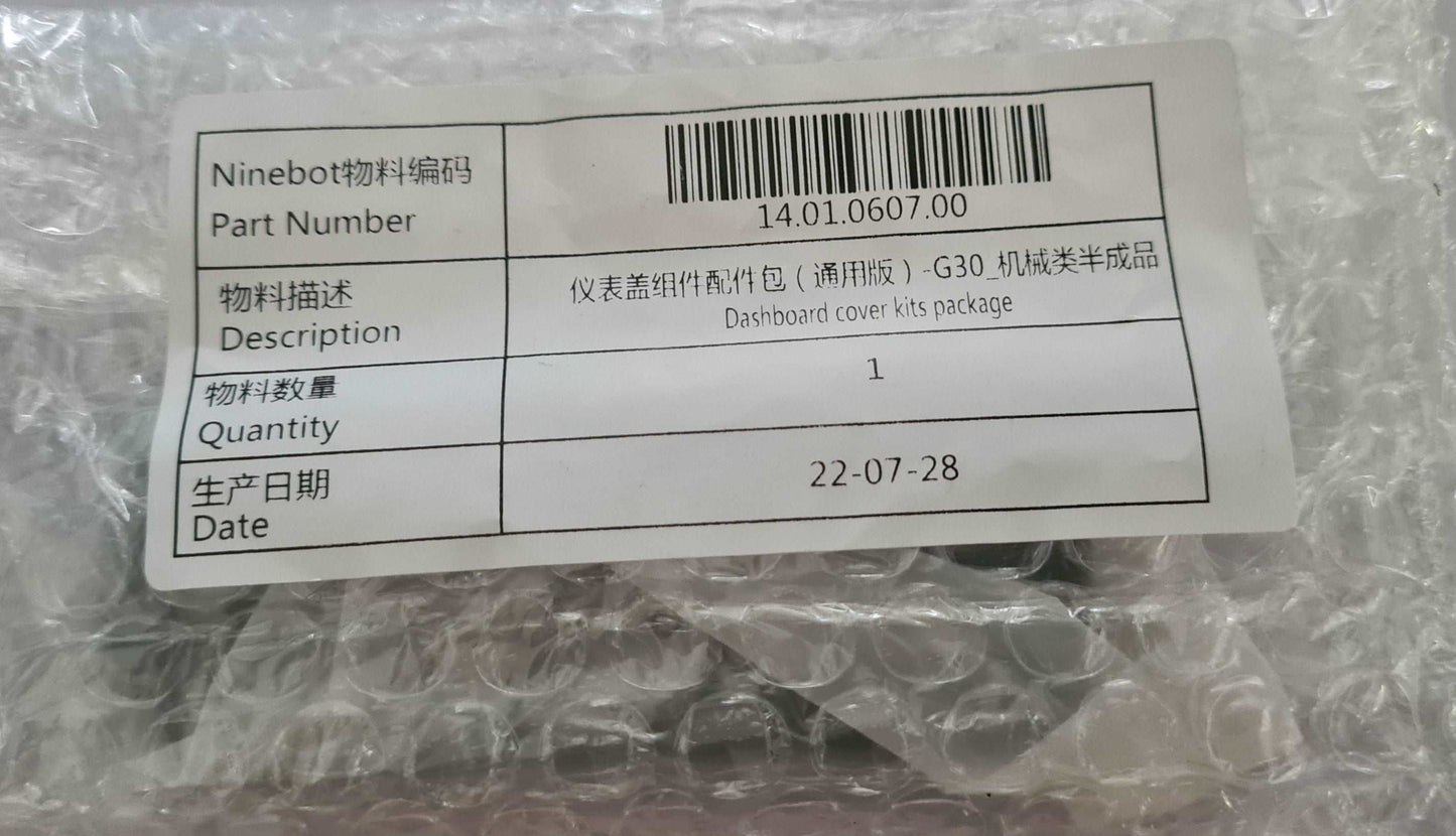 Original Dashboard Cover für Ninebot MAX G30/G30D/II Abdeckung E-Scooter Zubehör