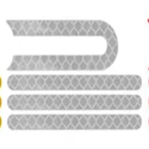 Sticker-Aufkleber-Silber-Reflektierend-Xiaomi-Scooter-Po