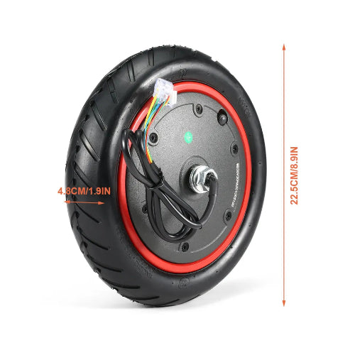 Motor-Vorderrad-Xiaomi-Scooter-Pro-350Watt-Abmessungen