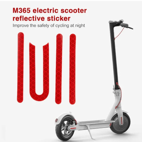 Sticker-Aufkleber-Rot-Reflektierend-Xiaomi-Scooter-Po
