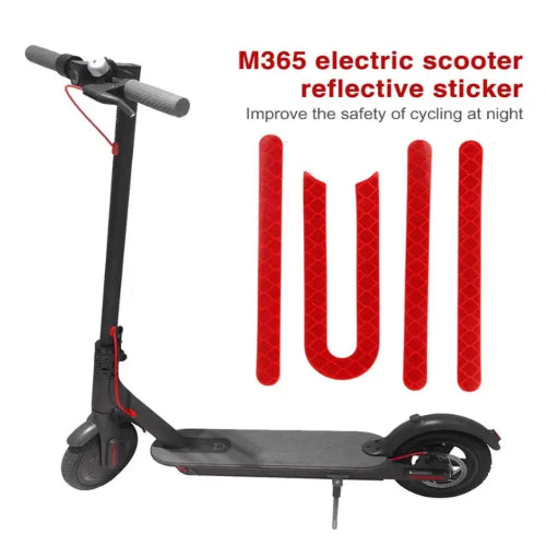 Sticker-Aufkleber-Rot-Reflektierend-Xiaomi-Scooter-m365