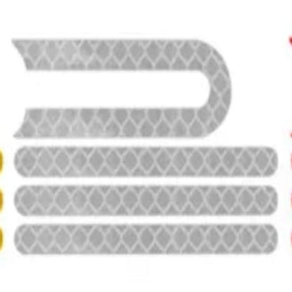 Sticker-Aufkleber-Silber-Reflektierend-Xiaomi-Scooter-Po